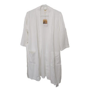 Womens Robe White Size Medium Spa Pool Beach Cover Up